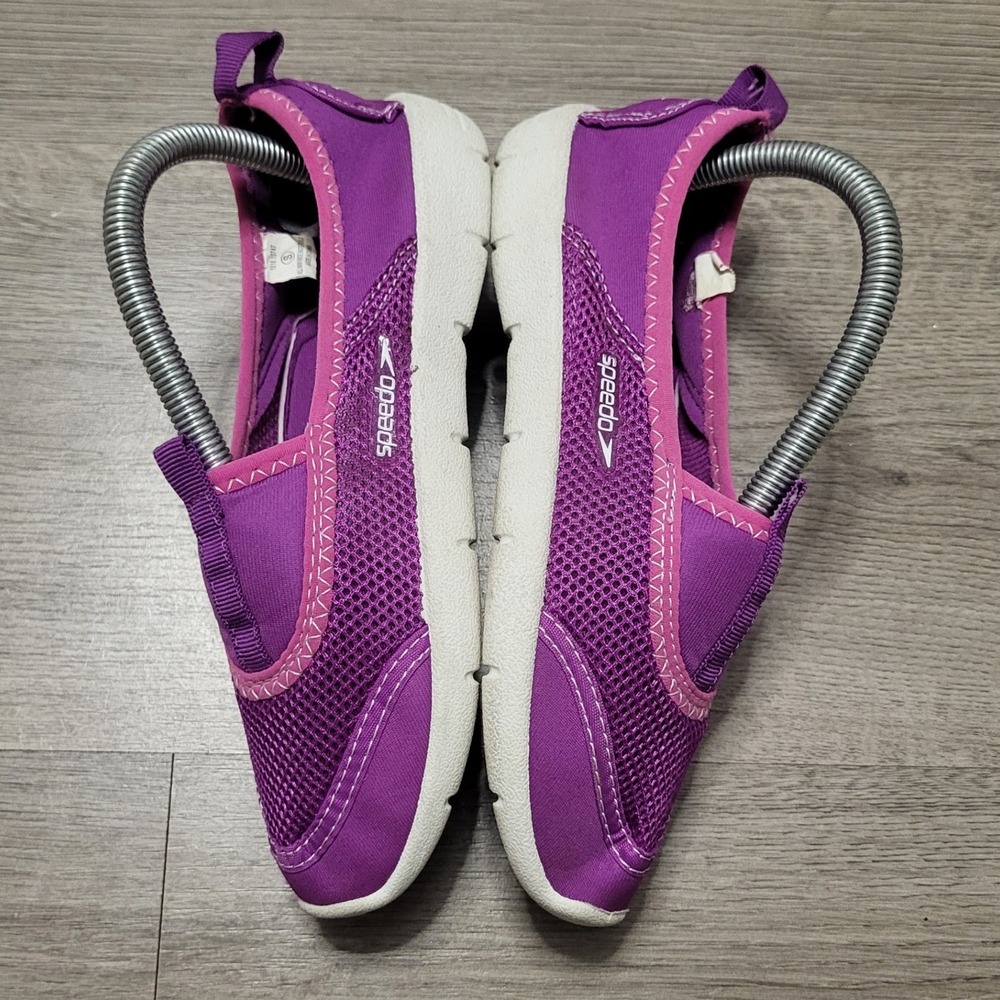 Speedo Kids Purple Pink Mesh Water Shoes Slip On Size S 13 1 Beach Waterproof
